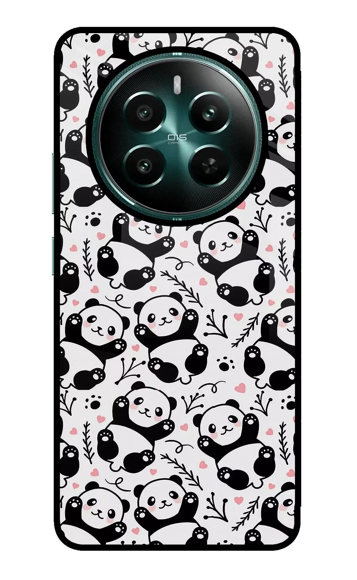 Cute Panda Realme P1 5G Glass Case Back Cover by Casekaro