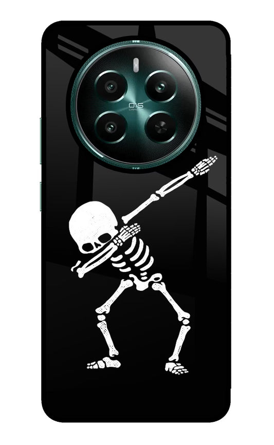 Dabbing Skeleton Art Realme P1 5G Glass Case