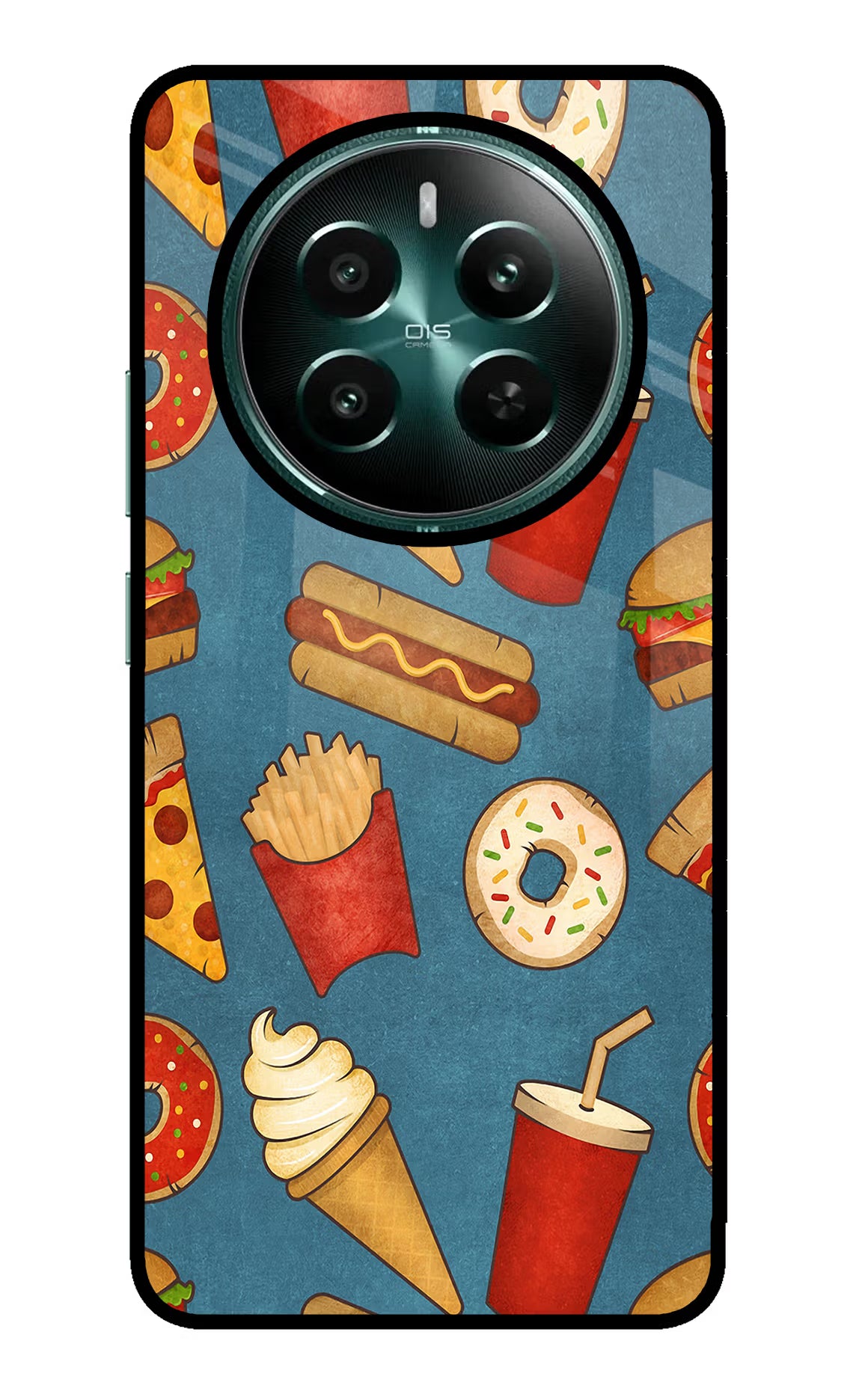 Foodie Realme P1 5G Glass Case Back Cover by Casekaro