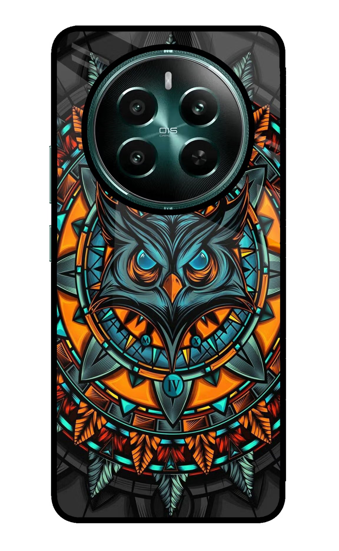 Angry Owl Art Realme P1 5G Glass Case Back Cover by Casekaro