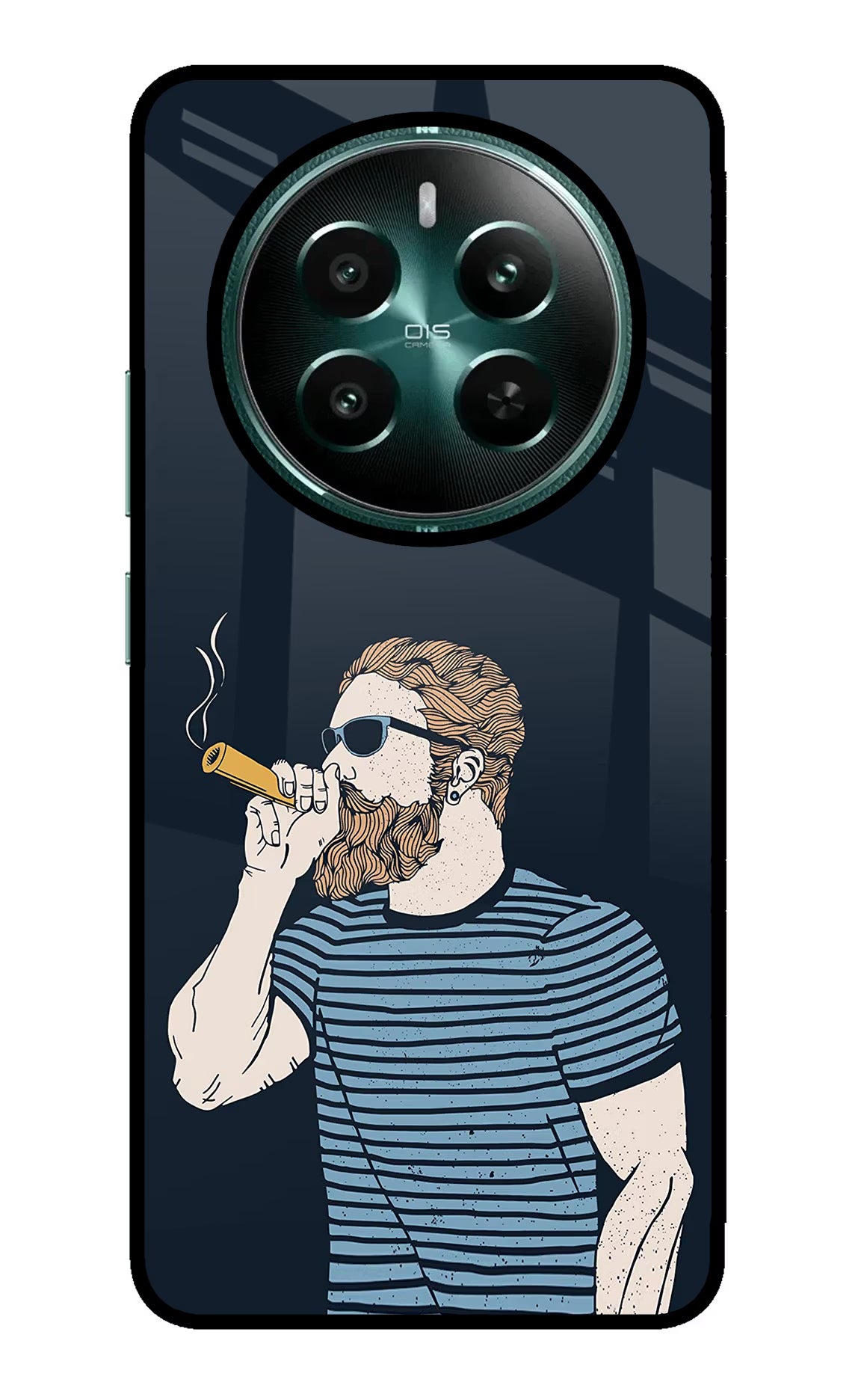 Smoking Realme P1 5G Glass Case Back Cover by Casekaro