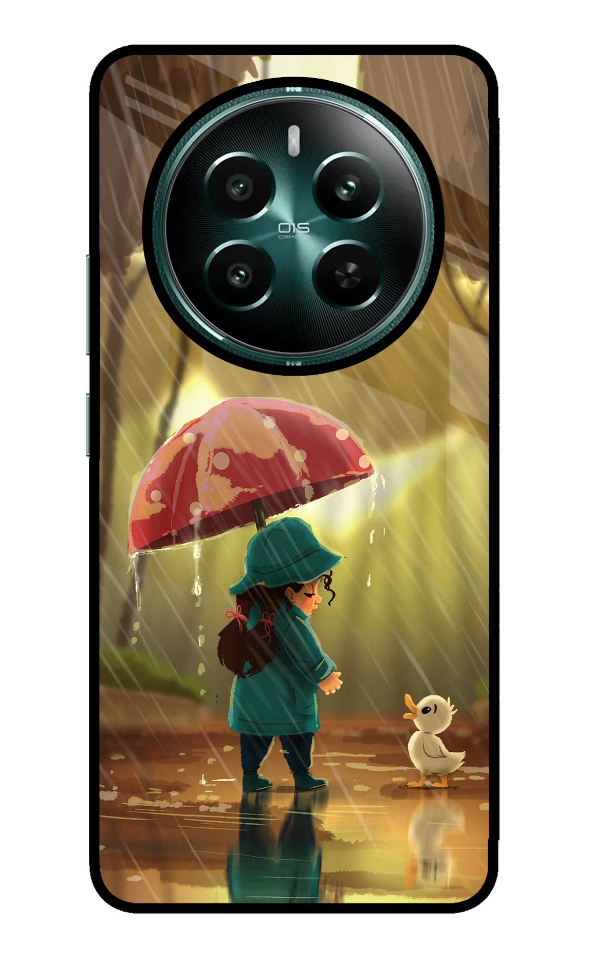 Rainy Day Realme P1 5G Glass Case Back Cover by Casekaro