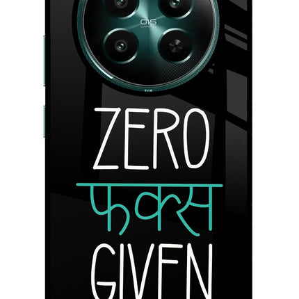 Zero Fucks Given Realme P1 5G Glass Case