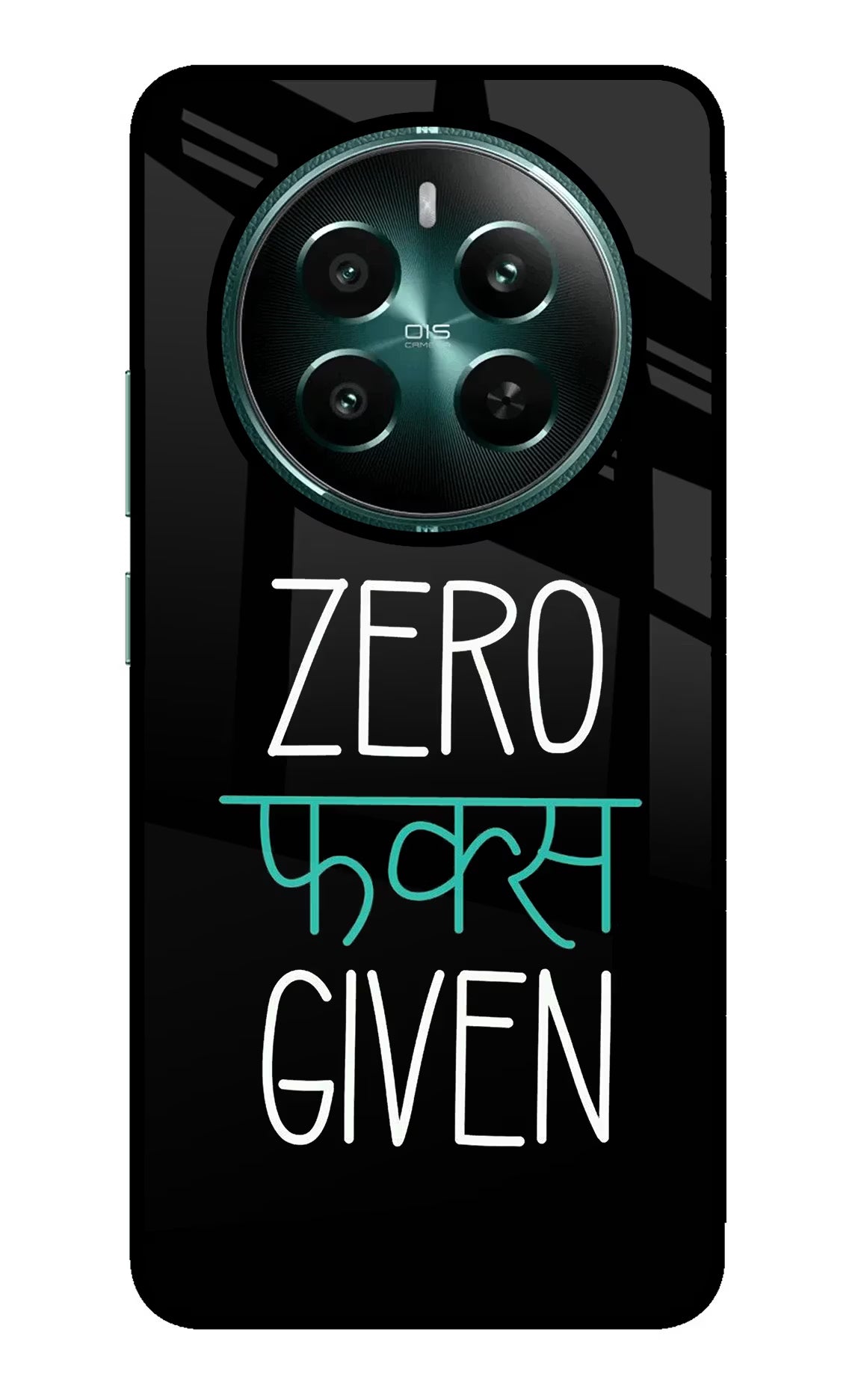 Zero Fucks Given Realme P1 5G Glass Case Back Cover by Casekaro