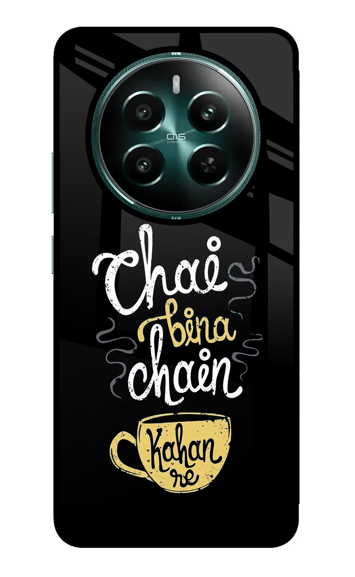 Chai Bina Chain Kaha Re Realme P1 5G Glass Case Back Cover by Casekaro