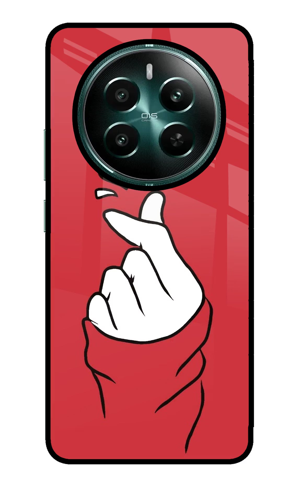 Korean Love Sign Realme P1 5G Glass Case Back Cover by Casekaro