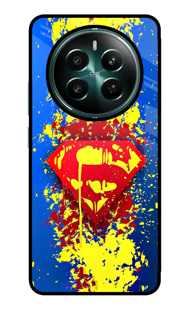 Superman logo Realme P1 5G Glass Case