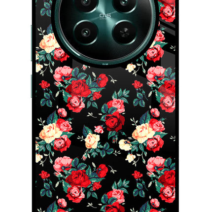 Rose Pattern Realme P1 5G Glass Case
