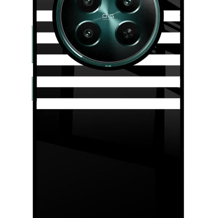 Black and White Print Realme P1 5G Glass Case