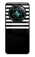 Black and White Print Realme P1 5G Glass Case