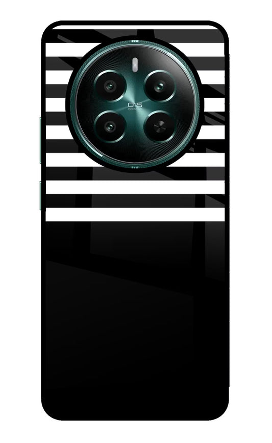 Black and White Print Realme P1 5G Glass Case