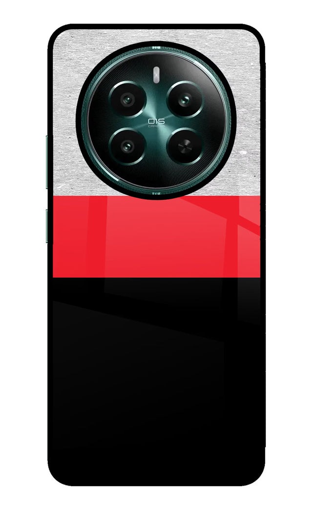 Tri Color Pattern Realme P1 5G Glass Case