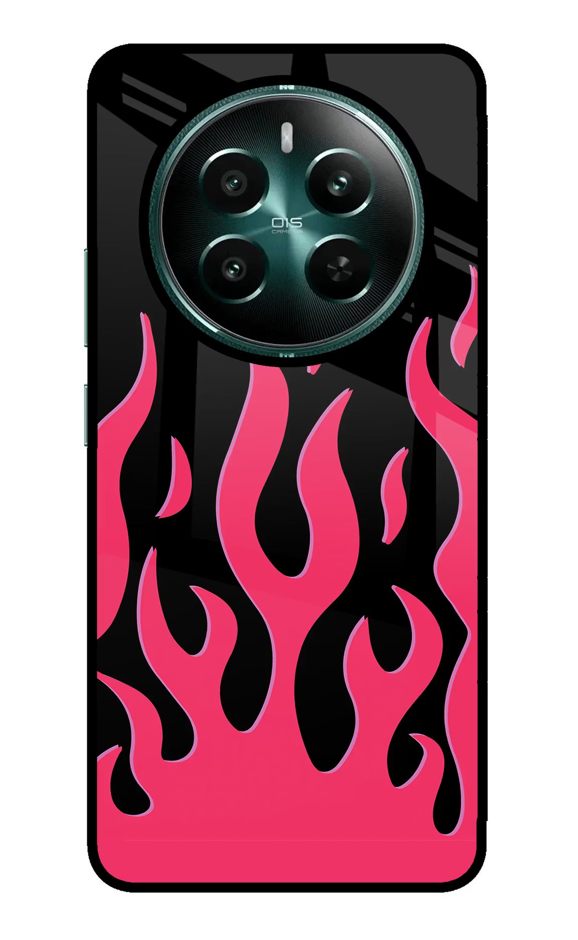 Fire Flames Realme P1 5G Glass Case Back Cover by Casekaro