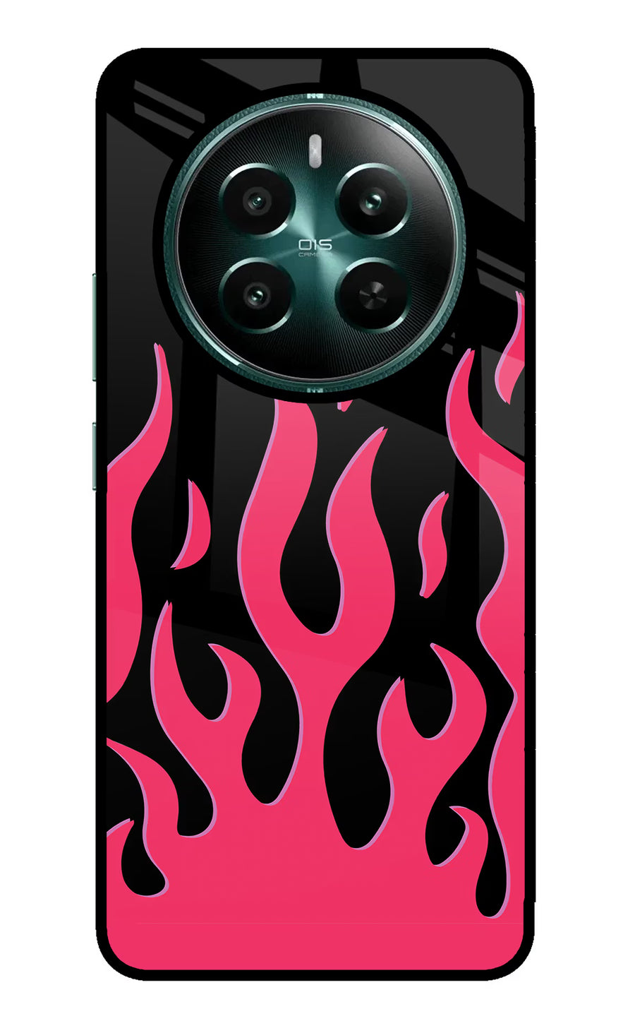 Fire Flames Realme P1 5G Back Cover, Metal case