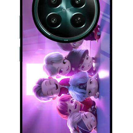 BTS Chibi Realme P1 5G Glass Case