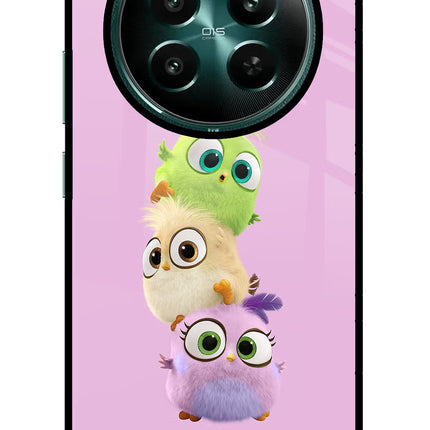 Cute Little Birds Realme P1 5G Glass Case