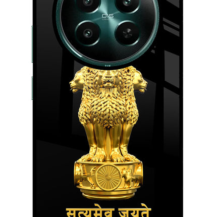 Satyamev Jayate Golden Realme P1 5G Glass Case