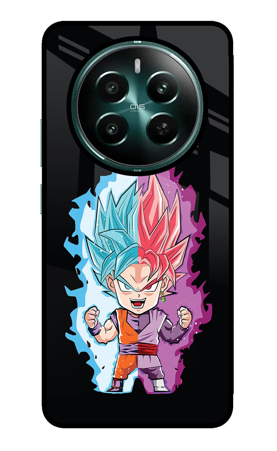 Chota Goku Realme P1 5G Glass Case Back Cover by Casekaro