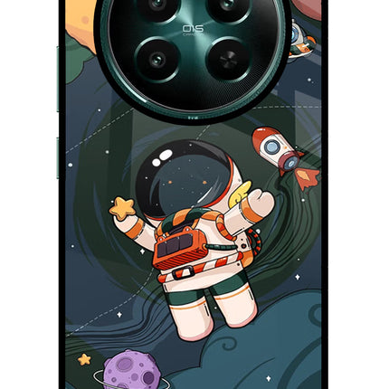 Cartoon Astronaut Realme P1 5G Glass Case