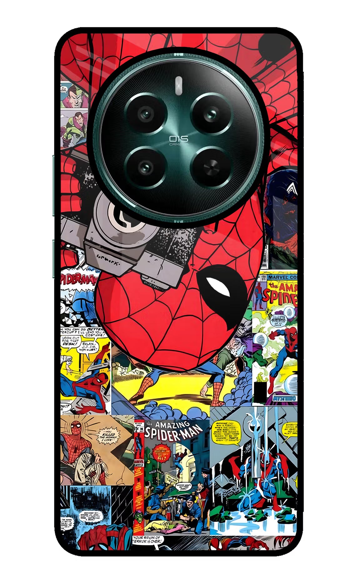 Spider Man Realme P1 5G Glass Case Back Cover by Casekaro