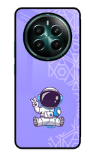 Cute Astronaut Chilling Realme P1 5G Glass Case