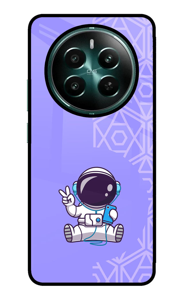 Cute Astronaut Chilling Realme P1 5G Glass Case