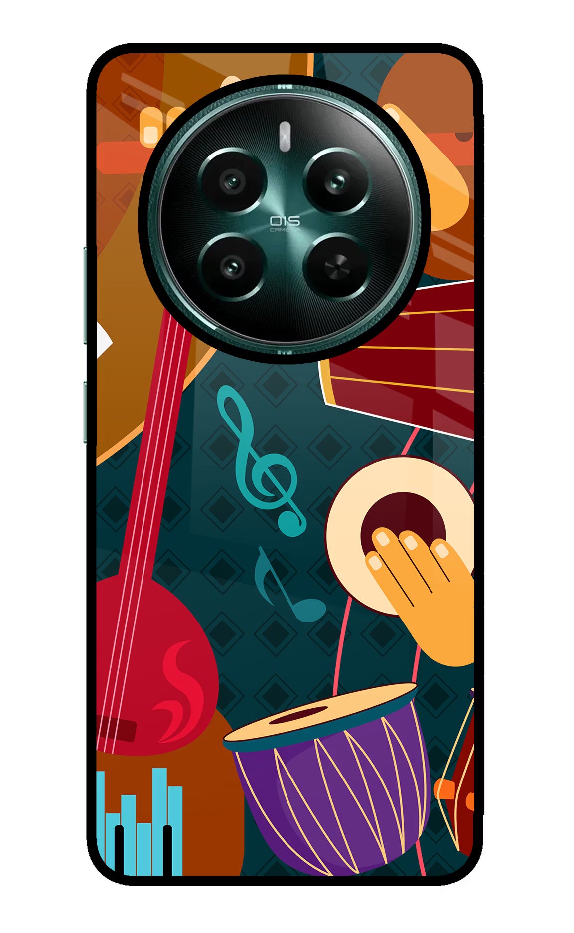 Music Instrument Realme P1 5G Glass Case Back Cover by Casekaro