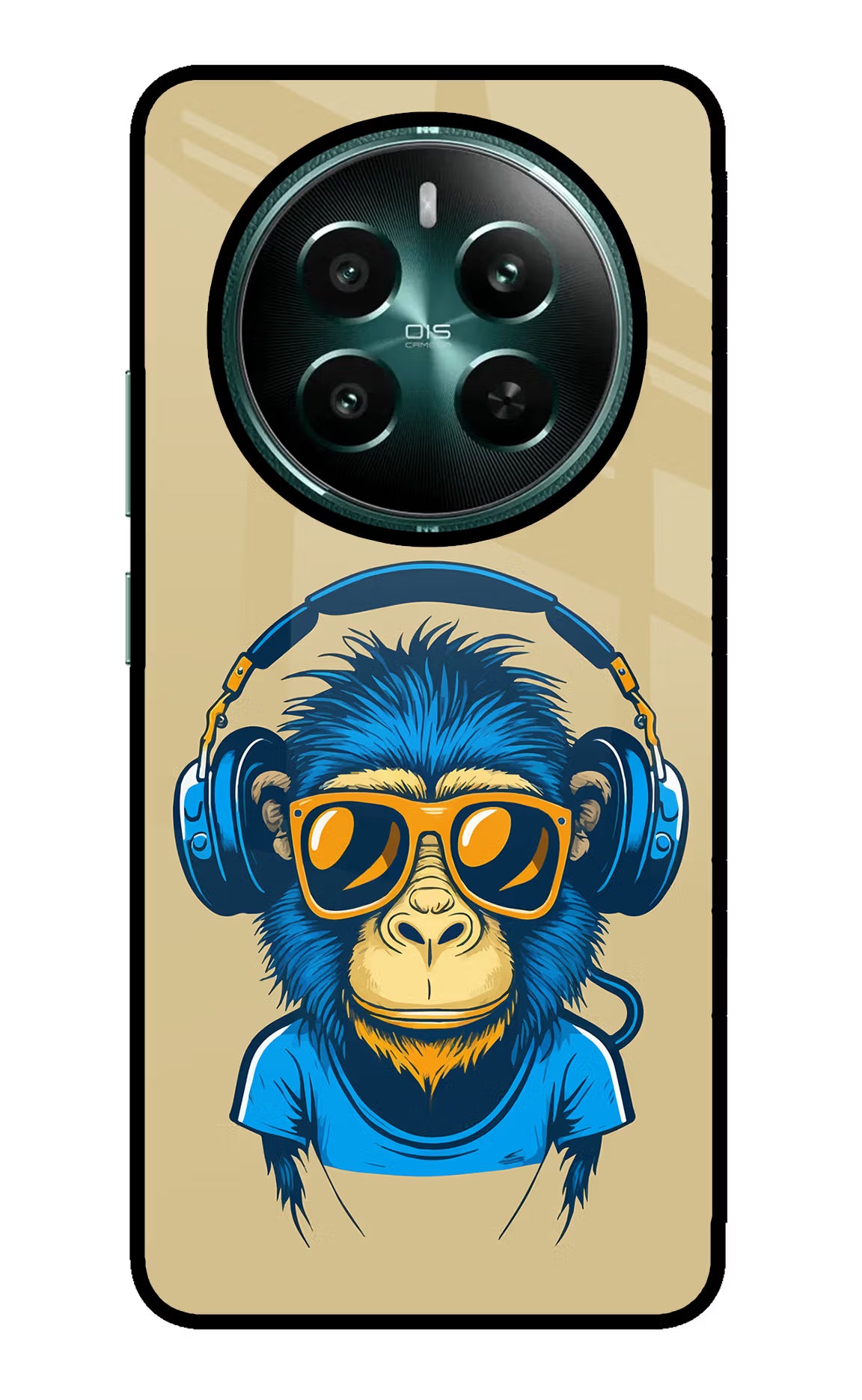 Monkey Headphone Realme P1 5G Glass Case Back Cover by Casekaro