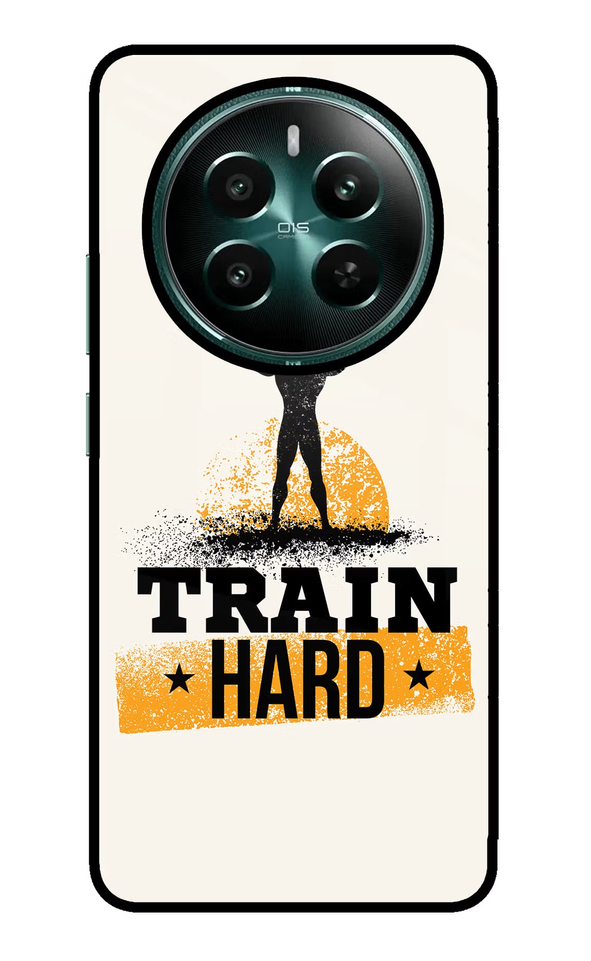 Train Hard Realme P1 5G Glass Case Back Cover by Casekaro
