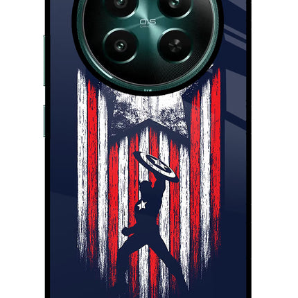Captain America Marvel Art Realme P1 5G Glass Case