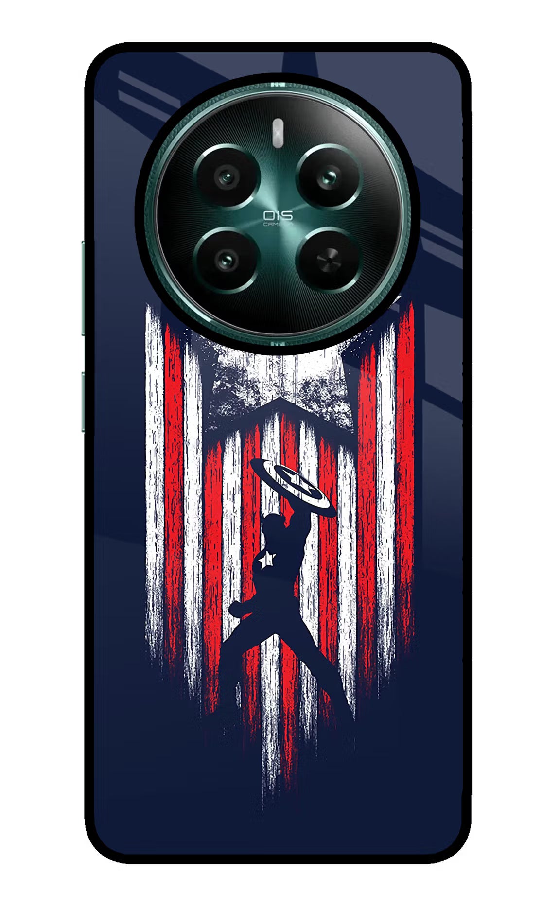 Captain America Marvel Art Realme P1 5G Glass Case Back Cover by Casekaro