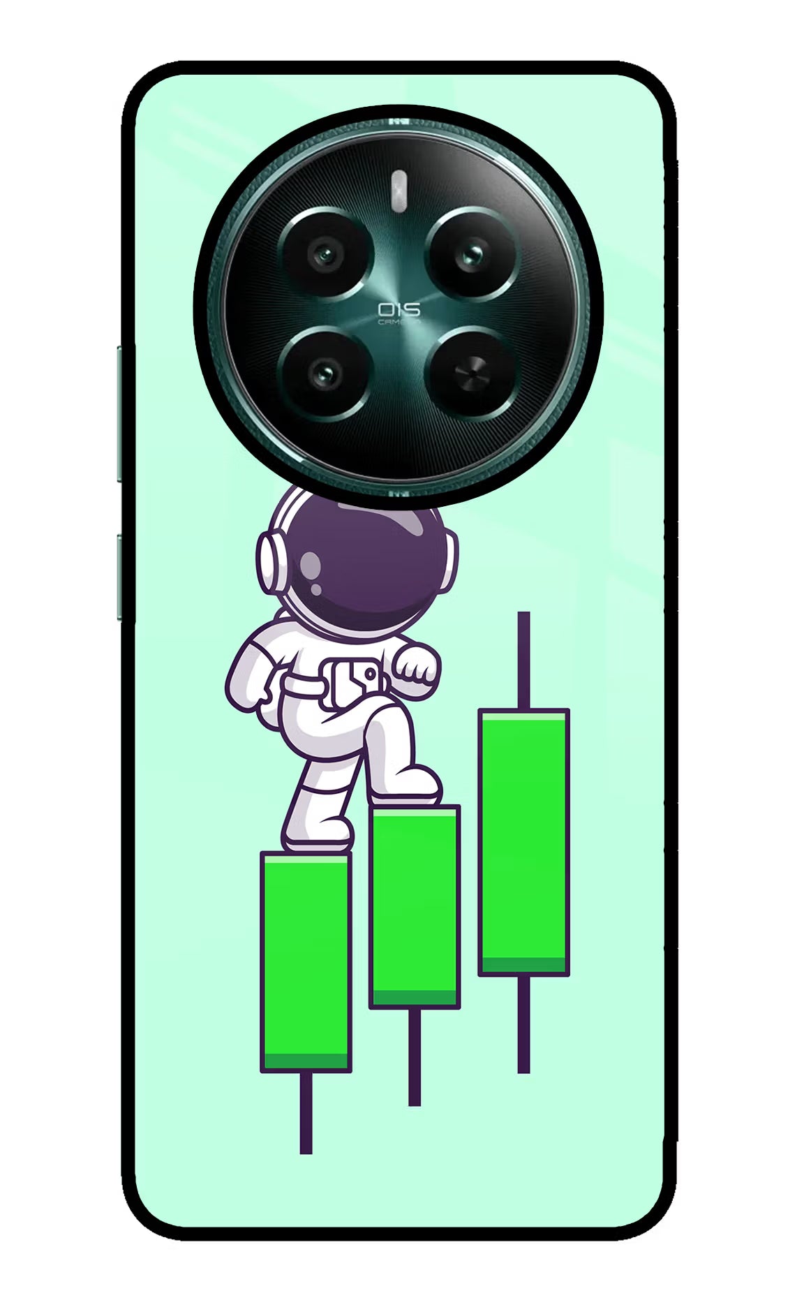 Astronaut Trader Realme P1 5G Glass Case Back Cover by Casekaro