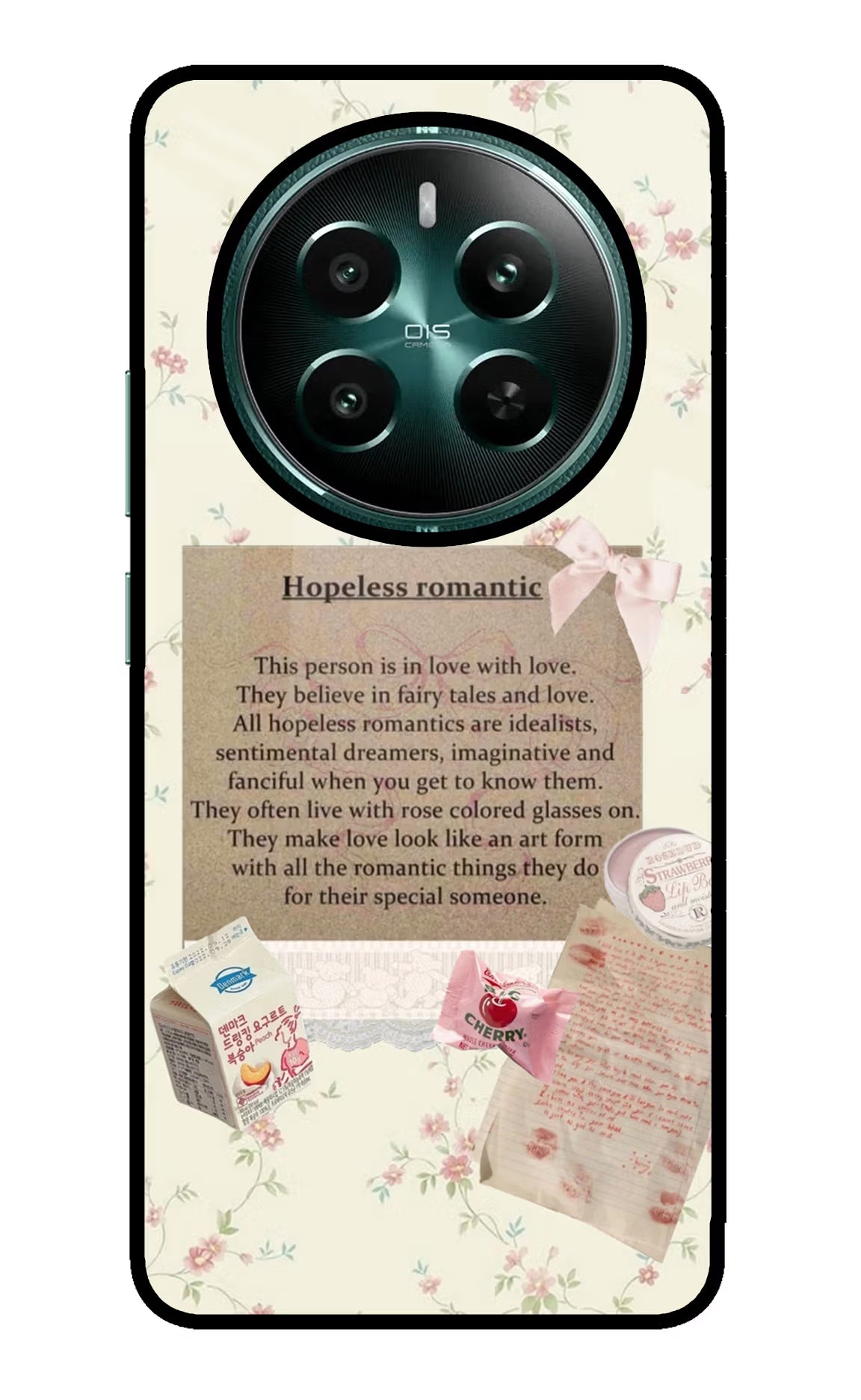 Hopeless Romantic Realme P1 5G Glass Case Back Cover by Casekaro