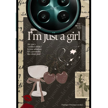 I am just a girl Realme P1 5G Glass Case