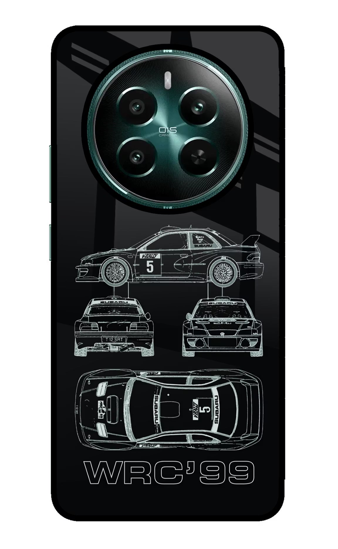 WRC'99 Realme P1 5G Glass Case Back Cover by Casekaro