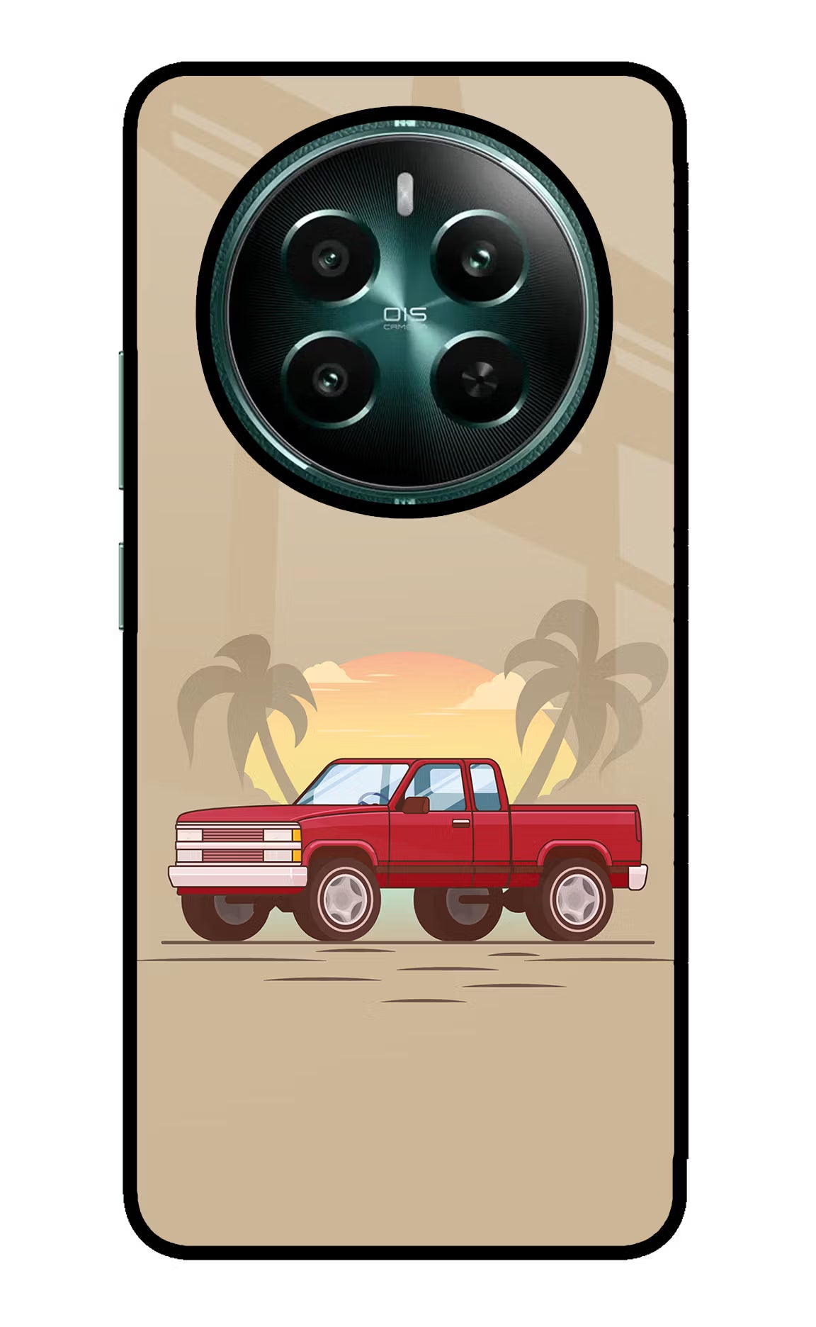 Desert Classic Drive Realme P1 5G Glass Case Back Cover by Casekaro