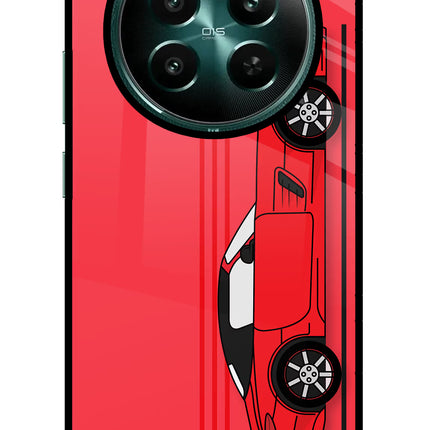 Red Velocity Realme P1 5G Glass Case