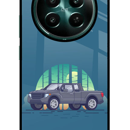 Retro Garage Vibe Realme P1 5G Glass Case