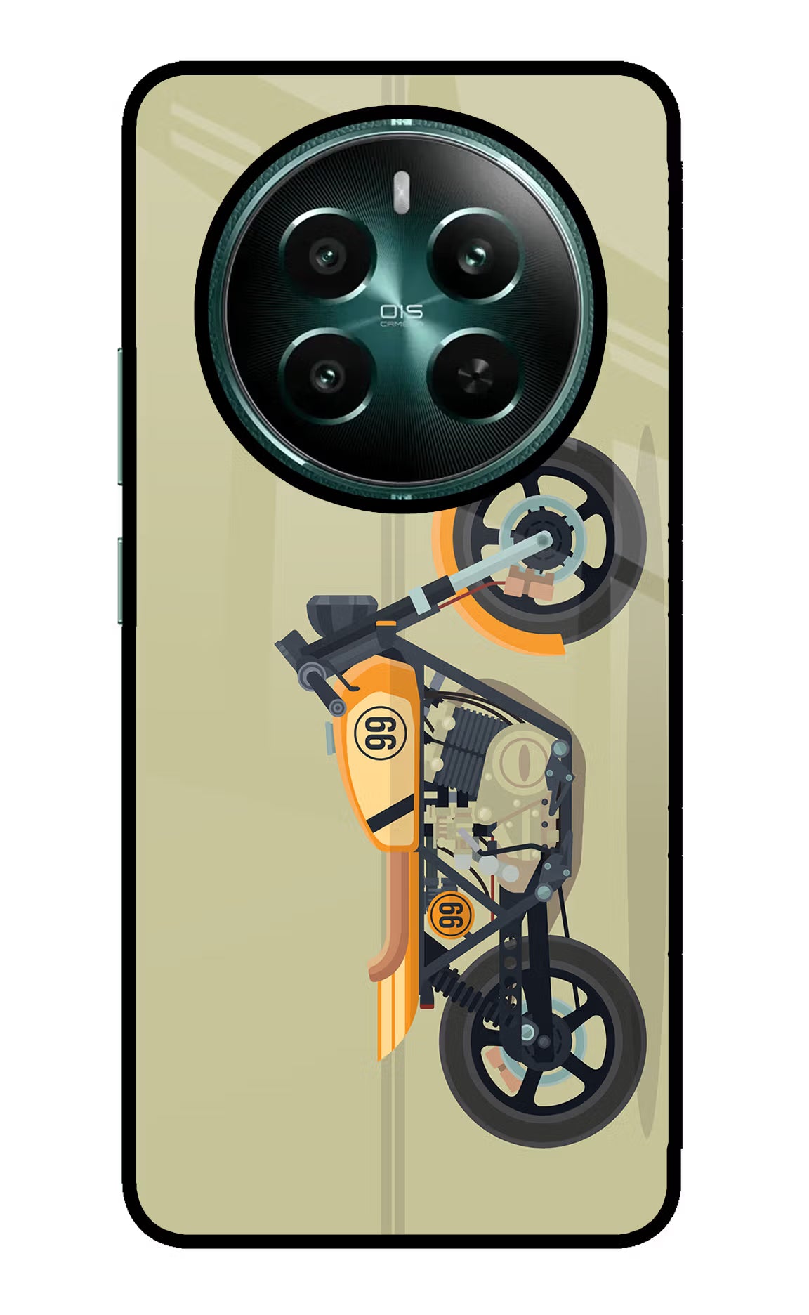Vertical Speedster Realme P1 5G Glass Case Back Cover by Casekaro