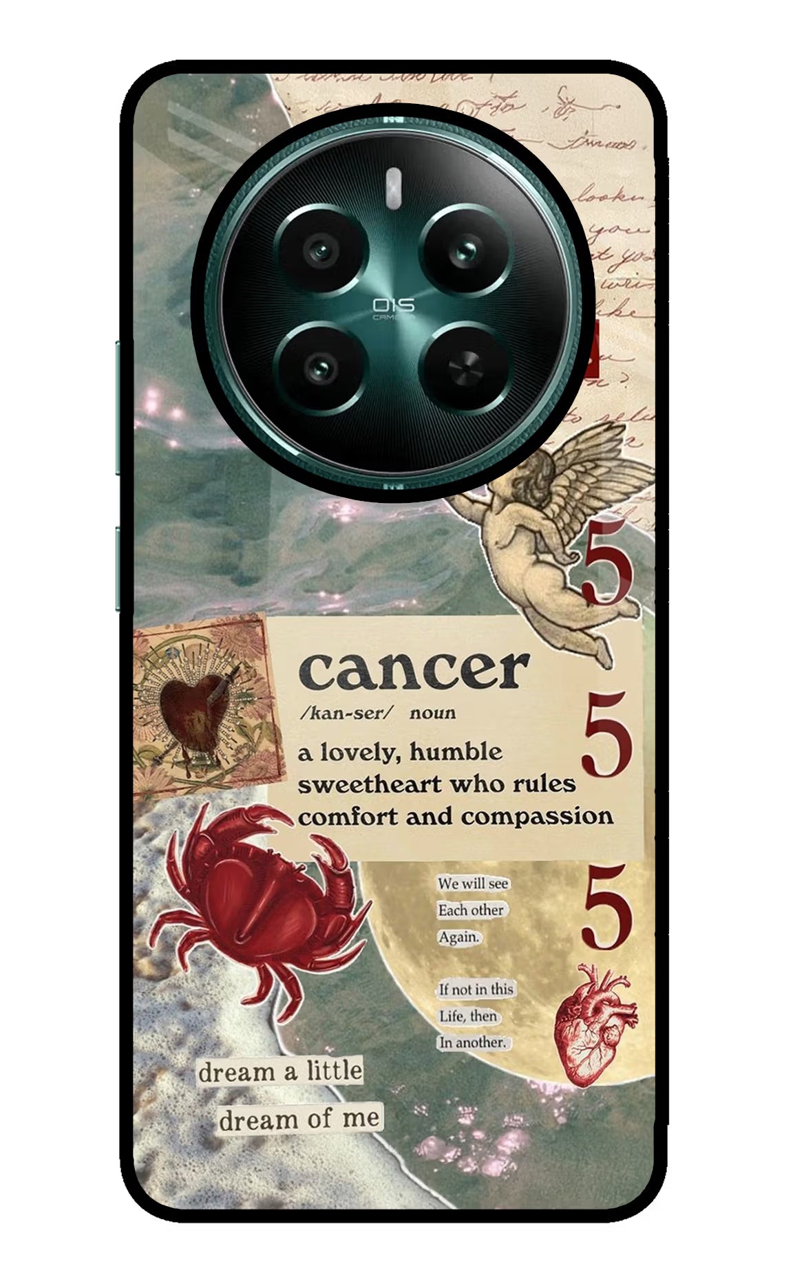 Cancer Zodiac Realme P1 5G Glass Case Back Cover by Casekaro