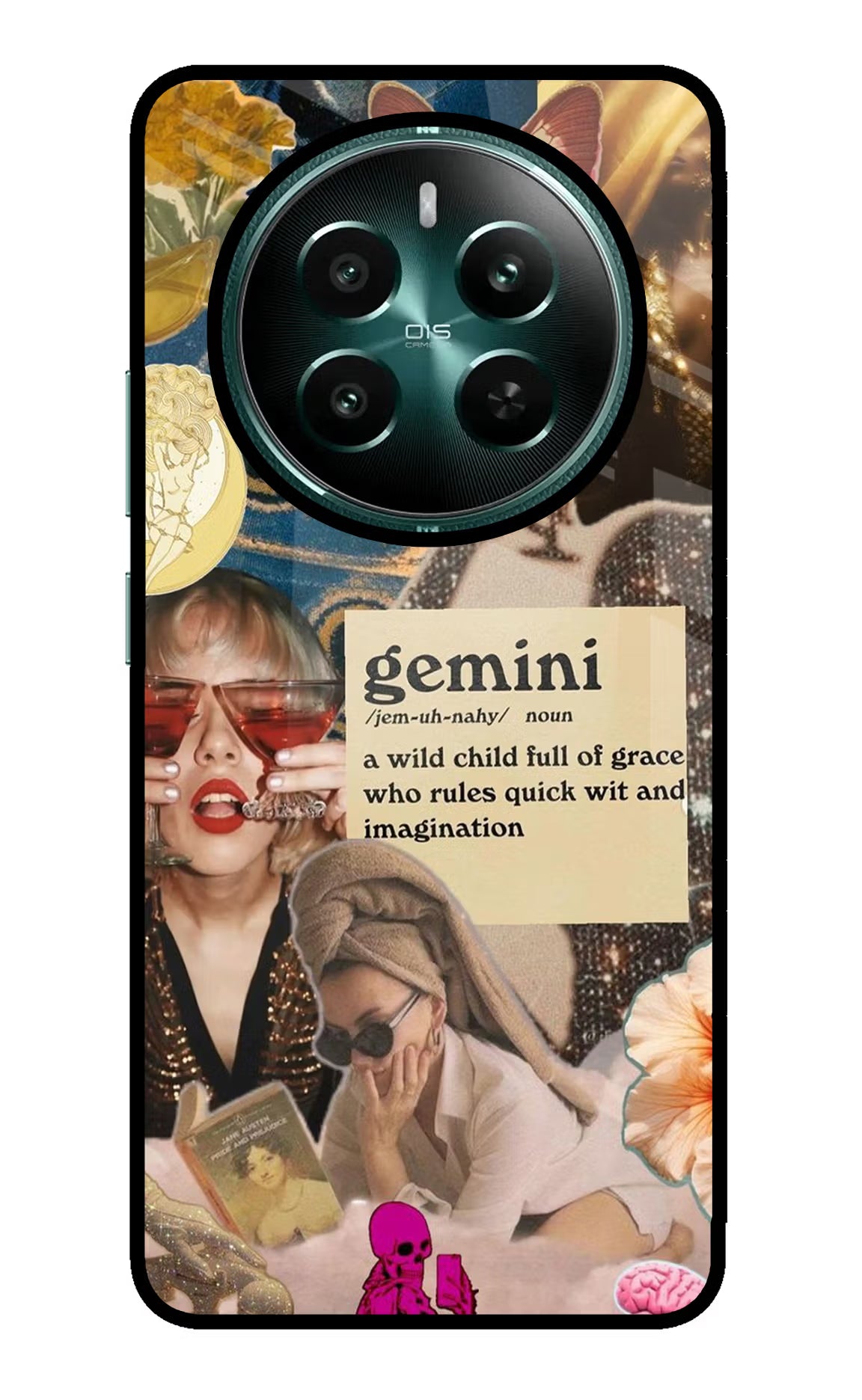 Gemini Zodiac Realme P1 5G Glass Case Back Cover by Casekaro
