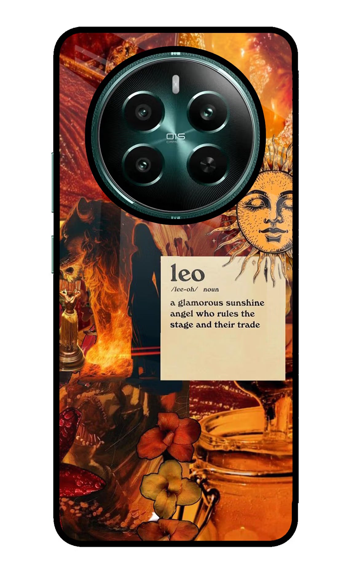 Leo Zodiac Realme P1 5G Glass Case Back Cover by Casekaro