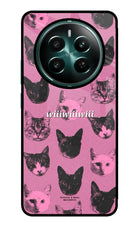 Pink Cats Realme P1 5G Glass Case