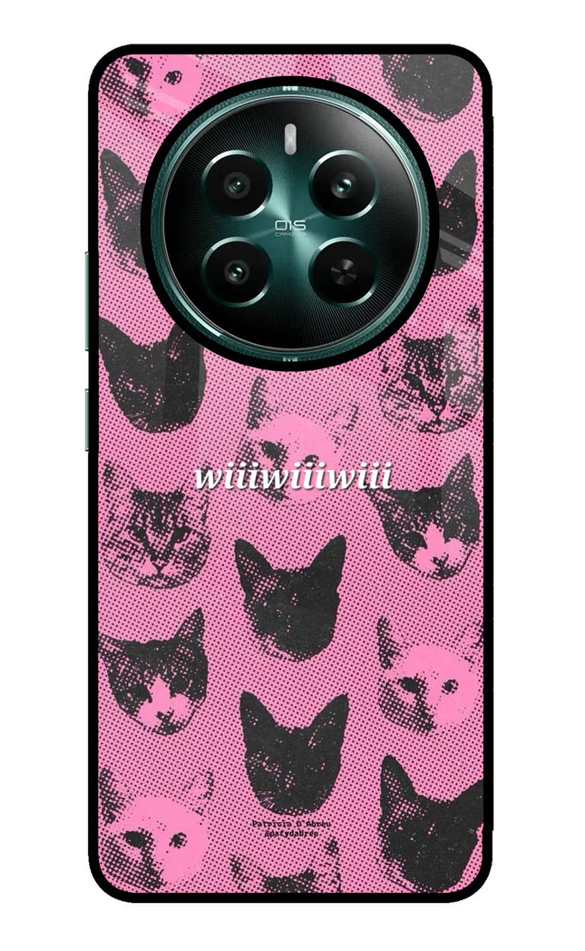 Pink Cats Realme P1 5G Glass Case