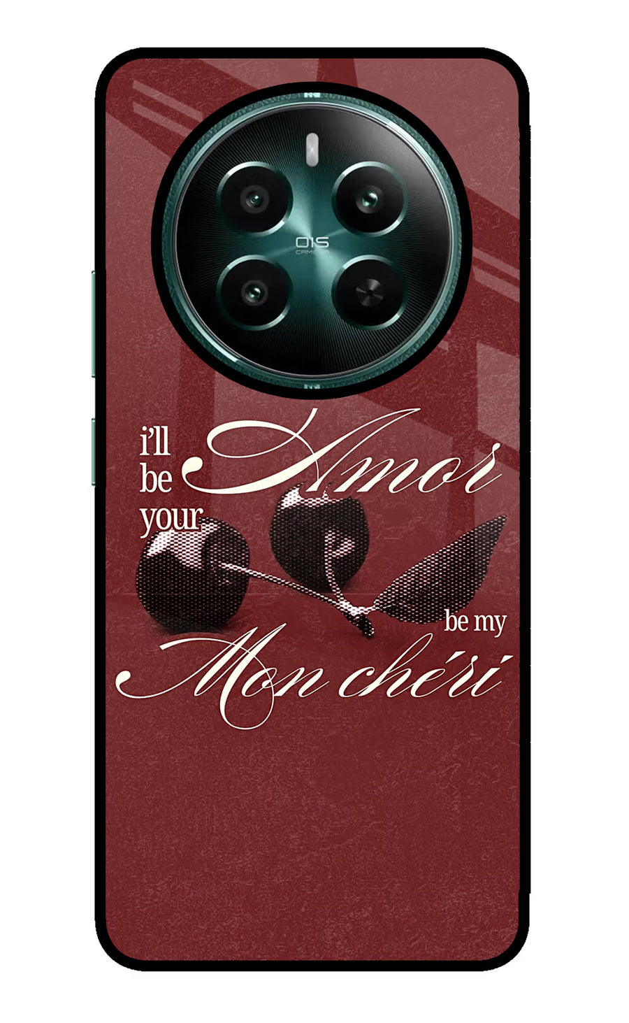 Velvet Cherry Realme P1 5G Back Cover, Glass case