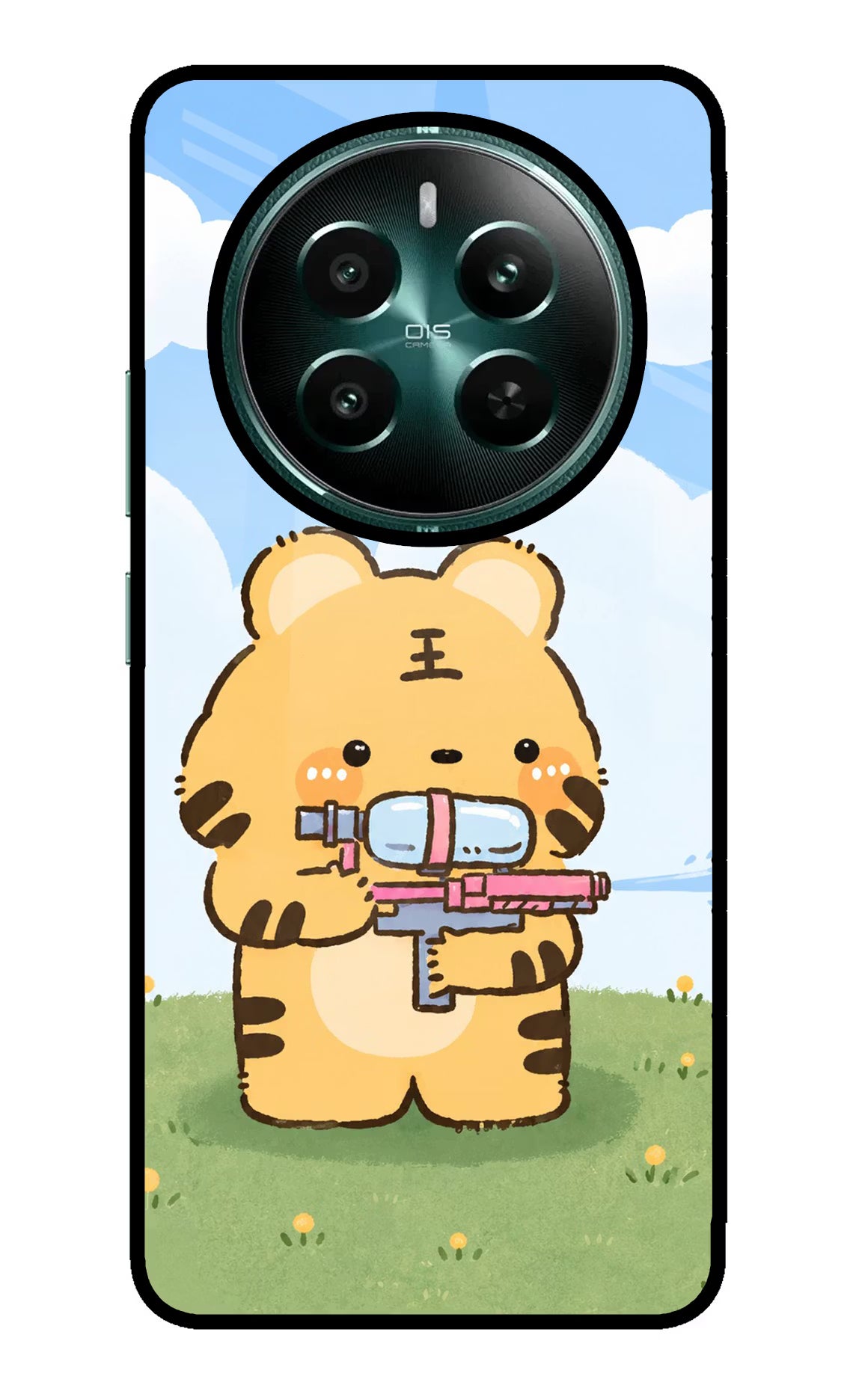 Tiger Treat Realme P1 5G Glass Case