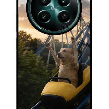 Rollercoaster Dog Realme P1 5G Glass Case