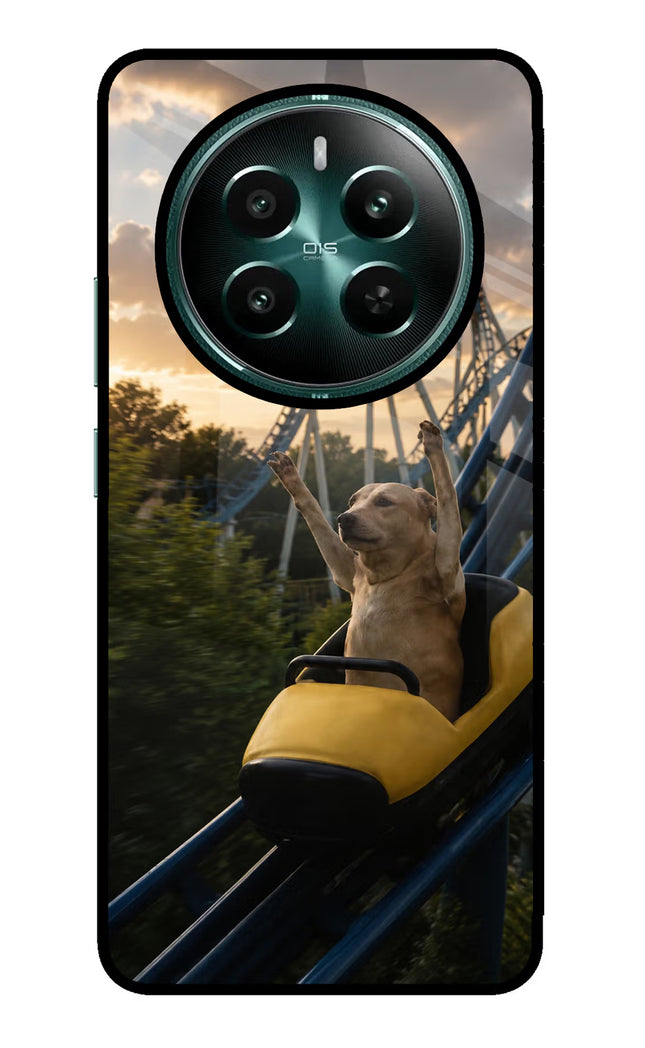Rollercoaster Dog Realme P1 5G Glass Case