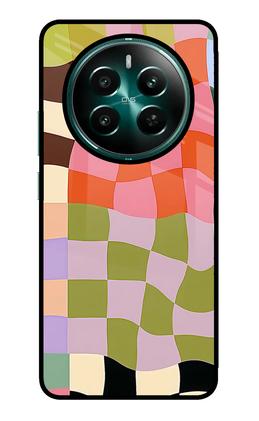 Wavy Grid Realme P1 5G Back Cover, Glass case