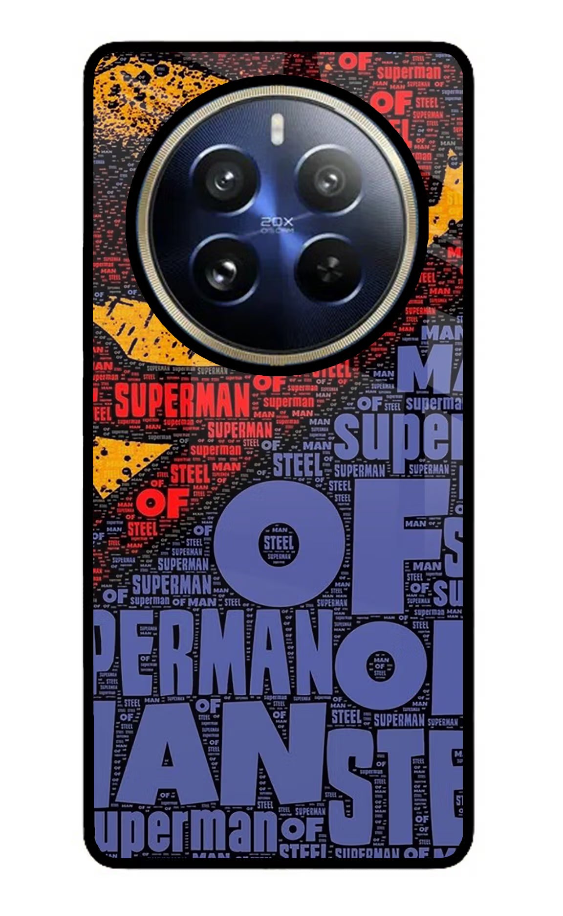 Superman Realme P1 Pro 5G Glass Case Back Cover by Casekaro